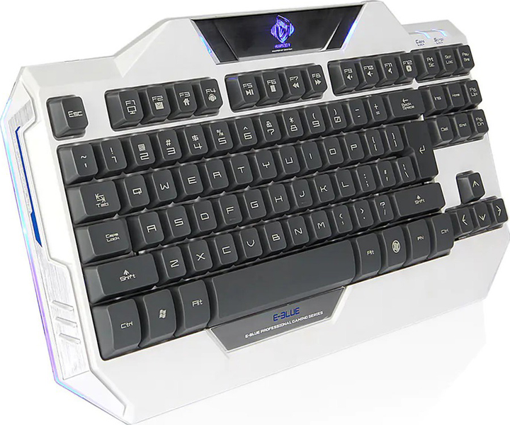 Zestaw przewodowy E-blue Auroza White (EKM811WHUS-IU) - obraz 4