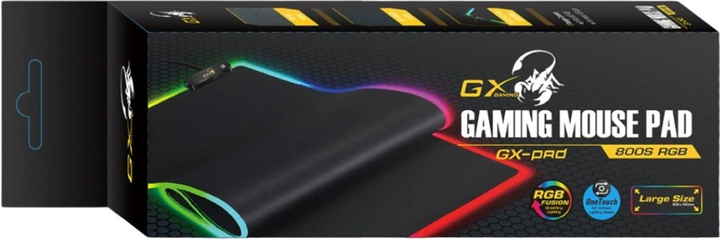 Ігрова поверхня Genius GX Gaming GX-Pad 800S RGB 80 x 30 см Control Black (31250003400) - зображення 3