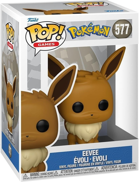 Фігурка Funko Pop Games Pokemon Eevee 9 см (0889698646376) - зображення 1