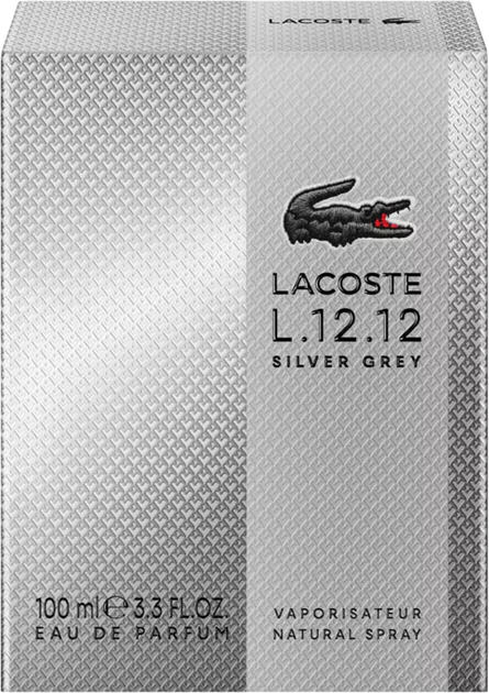 Woda perfumowana męska Lacoste L.12.12 Silver Grey 100 ml (3386460165884) - obraz 3