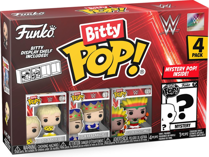 Набір фігурок Funko Bitty Pop WWE - Дасті Роудс 3.5 см 4 шт (889698754620) - зображення 1