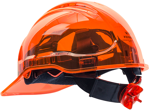 Каска защитная вентилируемая с храповым механизмом Portwest Peak View PV60 Оранжевый - зображення 4
