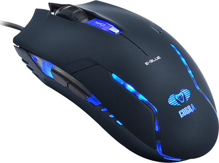 Комплект дротовий E-blue Polygon Black/Blue (EKM820BK) - зображення 5