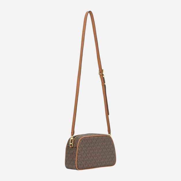 Сумка крос-боді через плече жіноча маленька Michael Kors Jet Set Sm Camera Xbody 32F5GJ6C5B 252 Темно-коричнева (800070349067) - зображення 3