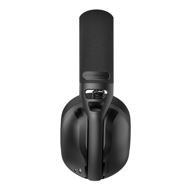 Игровые наушники беспроводные с микрофоном HATOR ESH-15 Wireless HYPERPUNK 3 SyncHUB Hi-Res Black - Фото 4 Игровые наушники беспроводные с микрофоном HATOR ESH-15 Wireless HYPERPUNK 3 SyncHUB Hi-Res Black - изображение 4
