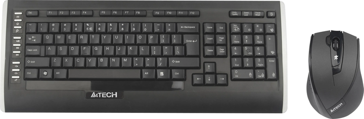 Zestaw bezprzewodowy A4Tech 9300F Wireless Black (4711421877435) - obraz 1