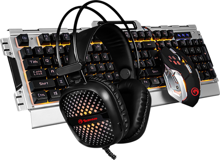 Zestaw przewodowy Marvo CM303 Black/Silver (CM303 EN) - obraz 1