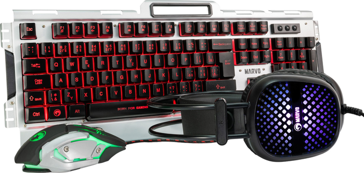 Zestaw przewodowy Marvo CM303 Black/Silver (CM303 EN) - obraz 2