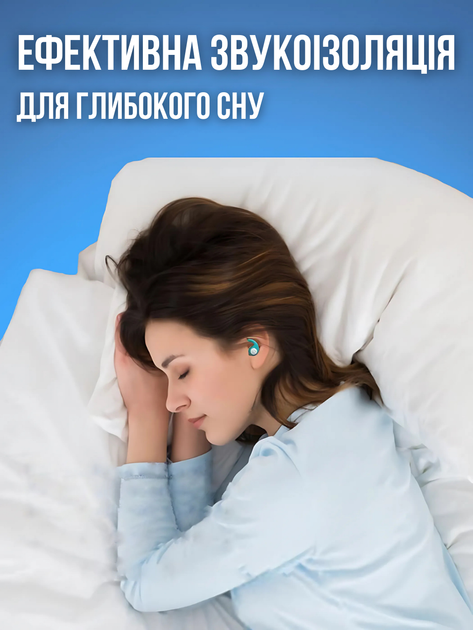 Беруши для сна антихрап затычки силиконовые пробки заглушки в уши антишумовые вкладыши с высокой шумоизоляцией многоразовые мягкие высоким шумоподавлением от храпа шума для тишины самолёта поезда путешествий отдыха с кейсом футляром Hechpro розовые ТБear1 - изображение 4
