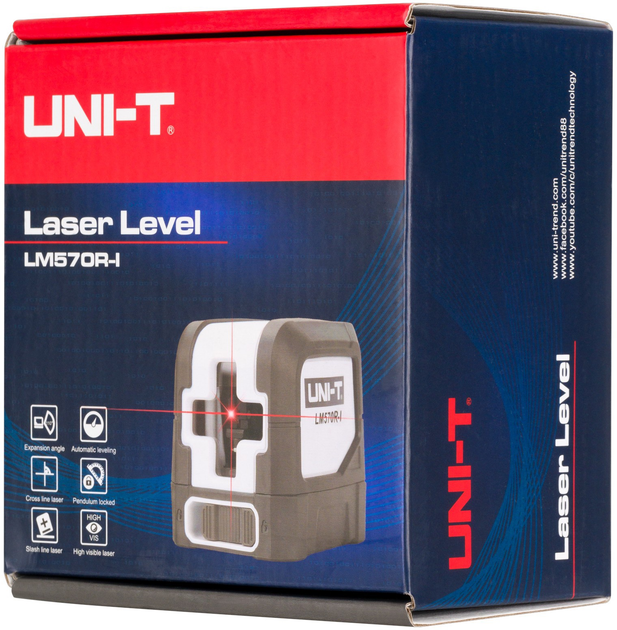 Лазерний рівень UNI-T LM570R-I (5901890075053) - зображення 8