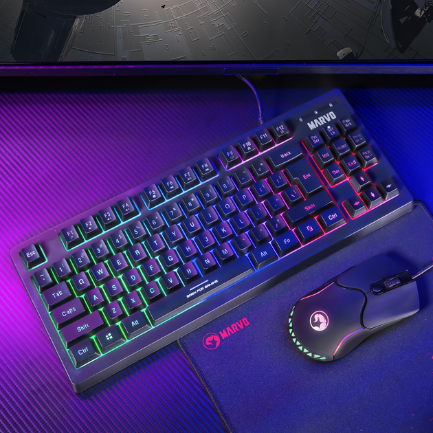 Zestaw przewodowy Marvo CM310 Black (CM310 US) - obraz 9