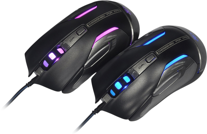 Mysz E-Blue Auroza FPS USB Black (EMS669MGAA-IU) - obraz 5