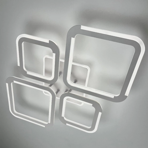 Люстра LED потолочная LUMINARIA SELENA 75W 5S 660x470 WHITE 220V IP20 (светильник светодиодный с пультом) - изображение 6
