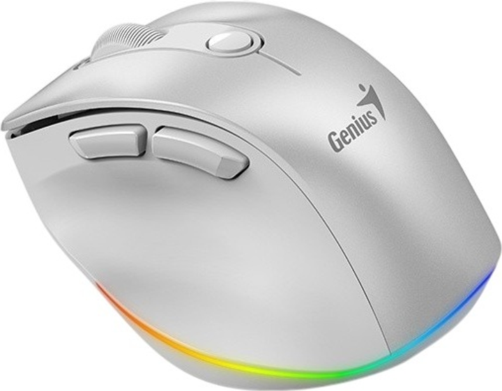 Миша Genius Ergo 9000S Pro Wireless/Bluetooth Pearl White (31030039400) - зображення 4