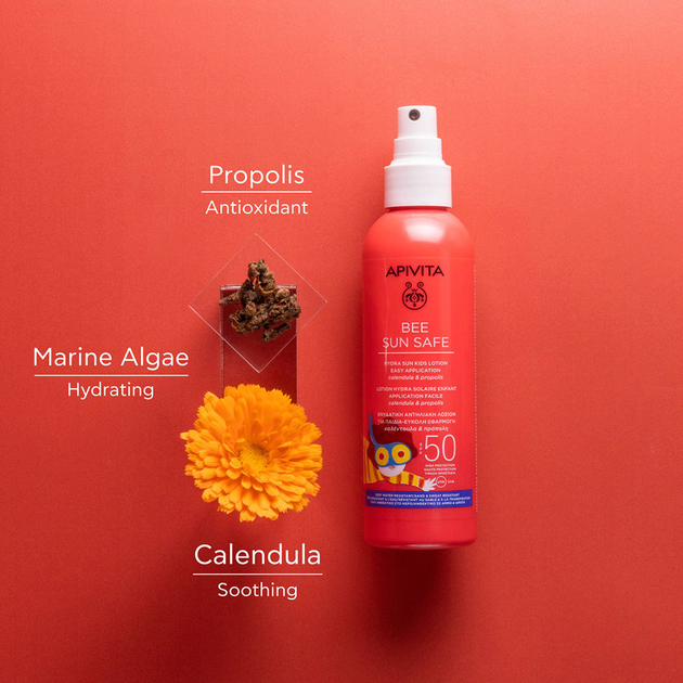 Balsam w sprayu przeciwsłoneczny Apivita Bee Sun Safe SPF50 dla dzieci 200 ml (5201279080273) - obraz 2