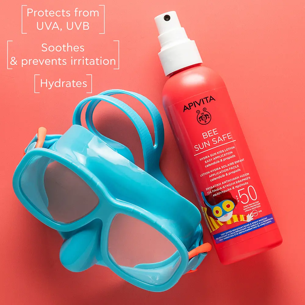 Balsam w sprayu przeciwsłoneczny Apivita Bee Sun Safe SPF50 dla dzieci 200 ml (5201279080273) - obraz 3