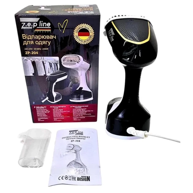 Отпариватель вертикальный ручной для одежды Zepline ZP-204-black 2500 Вт черный - изображение 4