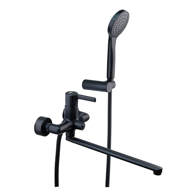 Змішувач для ванни довгий вилив HAIBA MARKUS 006 EURO BLACK (HB3974) - Фото 1 Змішувач для ванни довгий вилив HAIBA MARKUS 006 EURO BLACK (HB3974) - зображення 1