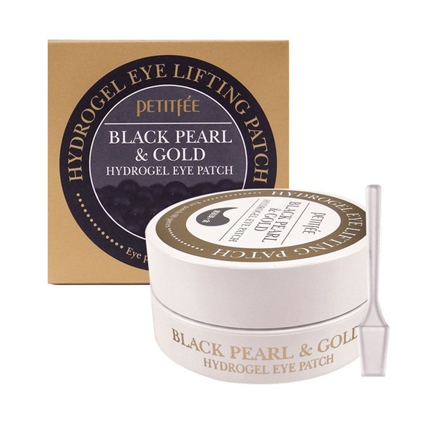 Патчи для глаз Petitfee Black Pearl & Gold Hydrogel Eye Patch Гидрогелевые патчи для век с экстрактом чёрного - Фото 1 Патчи для глаз Petitfee Black Pearl & Gold Hydrogel Eye Patch Гидрогелевые патчи для век с экстрактом чёрного - изображение 1