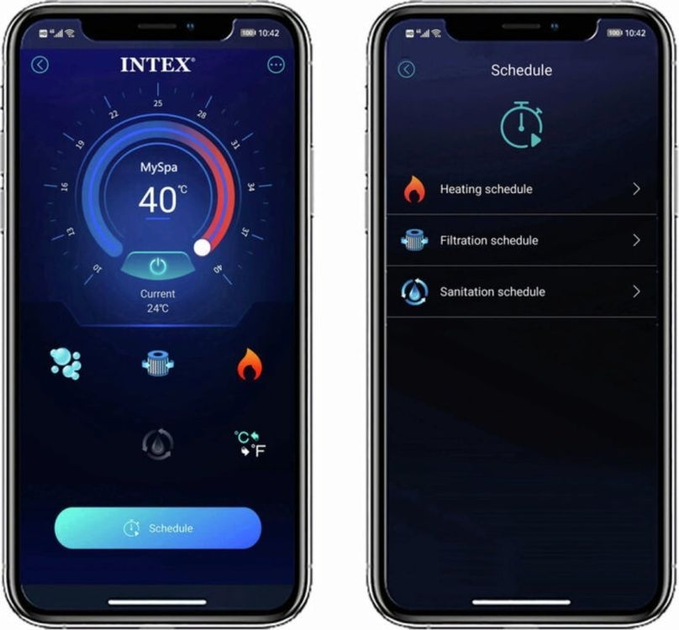 Надувне джакузі-басейн Intex з гідромасажем 175 x 71 см 4-місне 28446 (6941057429137) - зображення 9