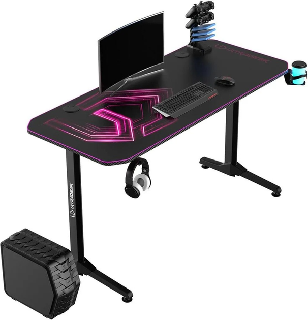 Ігровий стіл ULTRADESK Level V2 Pink (UDESK-FG-PN) - зображення 2