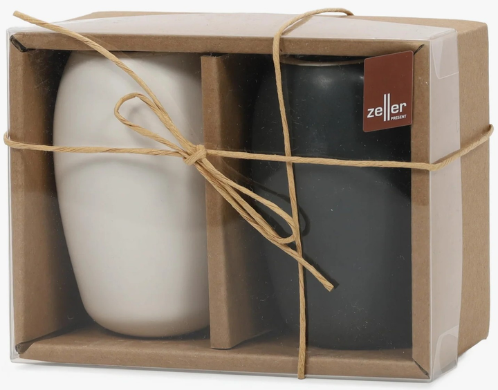 Solniczka i pieprzniczka Zeller Black&White ceramiczne (4003368193922) - obraz 5