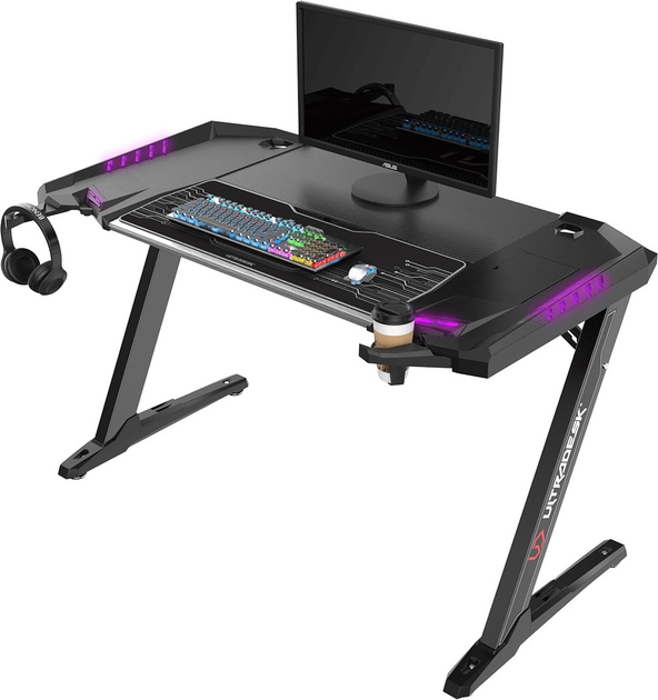 Ігровий стіл ULTRADESK Rocket Black (UDESK-RT-BB) - зображення 5
