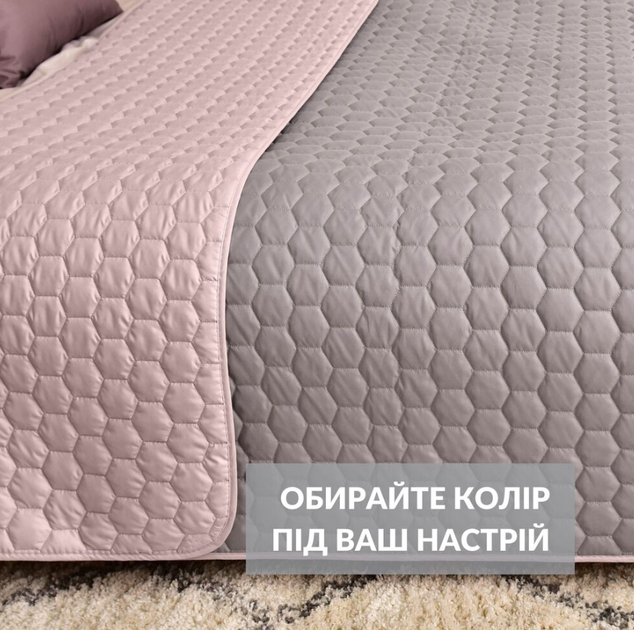Покрывало двухстороннее Silhouette IDEIA 240*260 бежевое 8-35591*002 - изображение 2