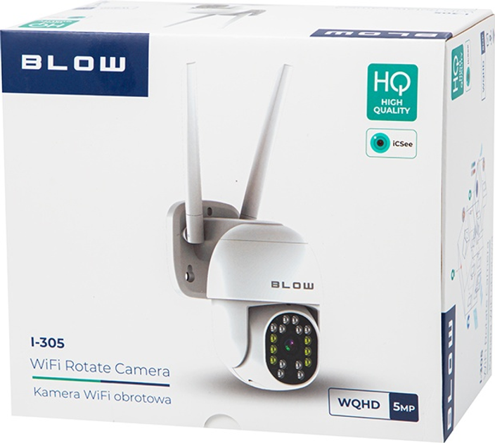 Kamera IP Blow I-305 Wi-Fi obrotowa 3.6 mm 5 MP (5900804142669) - obraz 4