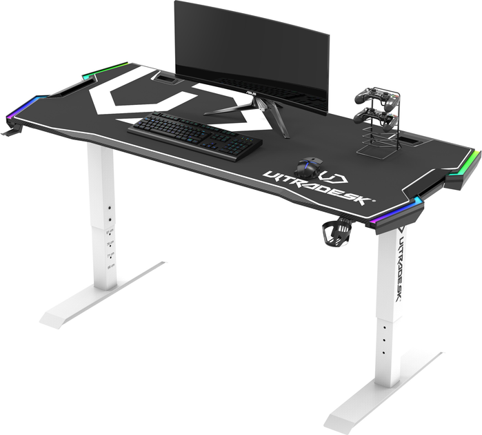 Ігровий стіл ULTRADESK Force Snow White (UDESK-FO-WW) - зображення 3