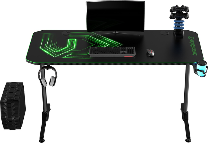 Ігровий стіл ULTRADESK Frag V3 Green (UDESK-FG-GR) - зображення 3