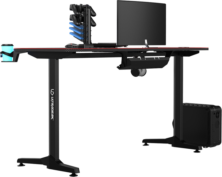 Ігровий стіл ULTRADESK Frag V3 Red (UDESK-FG-RD) - зображення 4