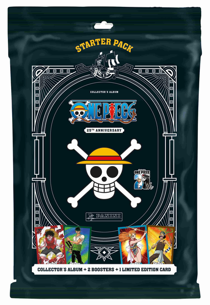 Zestaw kart kolekcjonerskich Panini One Piece Tc 25 Anniversary Starter Pack (8051708015409) - obraz 1