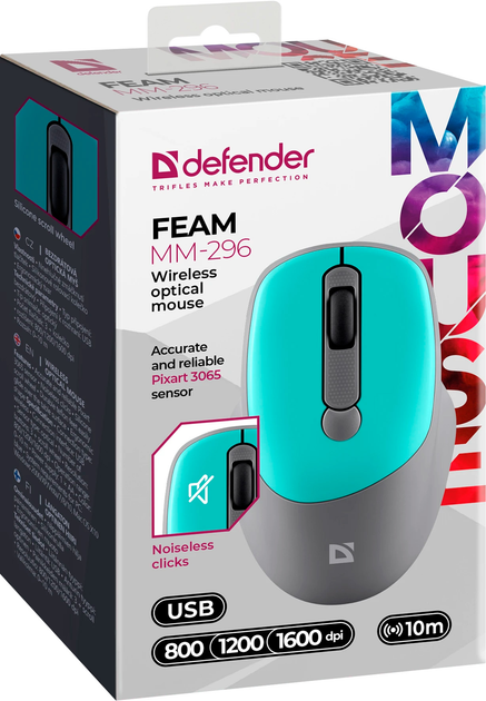 Миша Defender Feam MM-296 Mint (4745090825251) - зображення 6