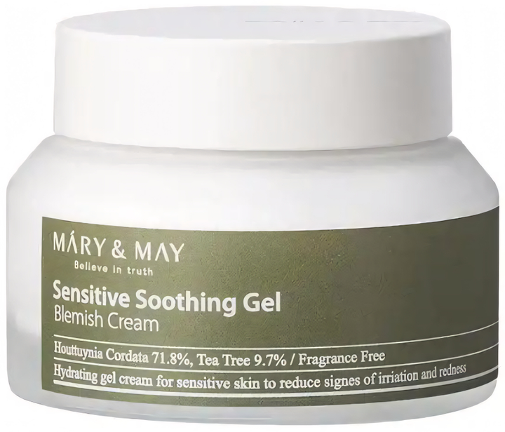Крем для обличчя Mary&May Sensitive Soothing Gel відновлюючий 70 г (8809670680862) - зображення 1