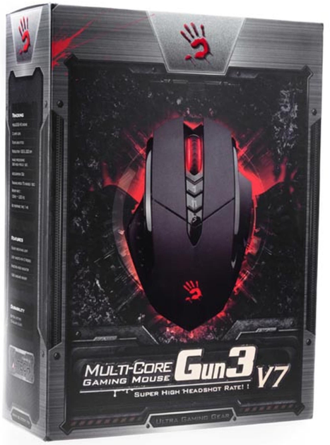 Mysz A4Tech Bloody V7 USB Black (4711421897945) - obraz 5
