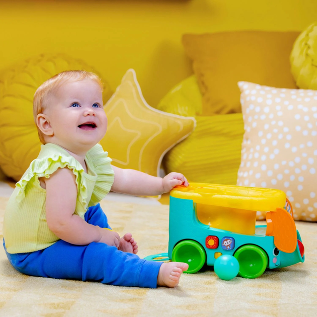 Музична іграшка Bright Starts Pop & Roll Safari Bus (16827) (074451168275) - зображення 4