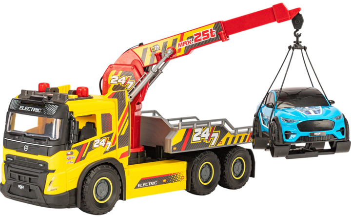 Zestaw Dickie Toys Laweta Volvo z samochodzikiem ze światłem i dźwiękiem 55 cm (3749039) (4006333093449) - obraz 5