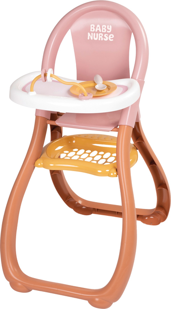 Krzesełko do karmienia Smoby Toys Baby Nurse z akcesoriami (7600220388) (3032162203880) - obraz 1