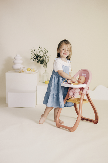 Krzesełko do karmienia Smoby Toys Baby Nurse z akcesoriami (7600220388) (3032162203880) - obraz 6