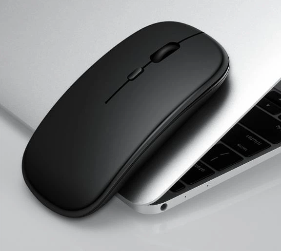 Компьютерная бесшумная USB беспроводная мышка Wireless 2.4 ГГц Mouse оптическая мышь на аккумуляторе (753346680) для пк/планшета (беспроводная мышь) Черная - изображение 11