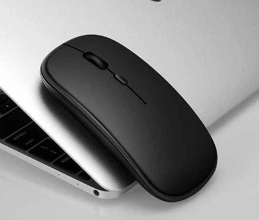 Компьютерная бесшумная USB беспроводная мышка Wireless 2.4 ГГц Mouse оптическая мышь на аккумуляторе (753346680) для пк/планшета (беспроводная мышь) Черная - изображение 13