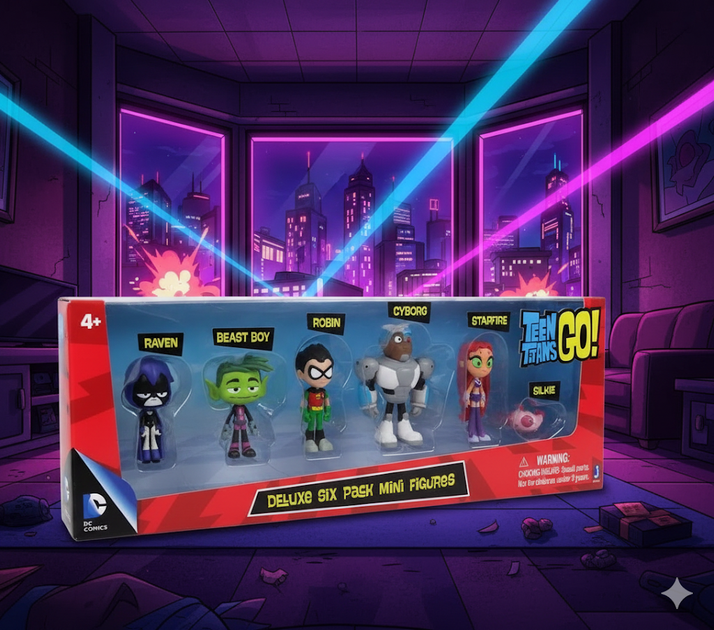 Фігурки Юні Титани вперед Підлітки Титани Teen Titans Go набір 6