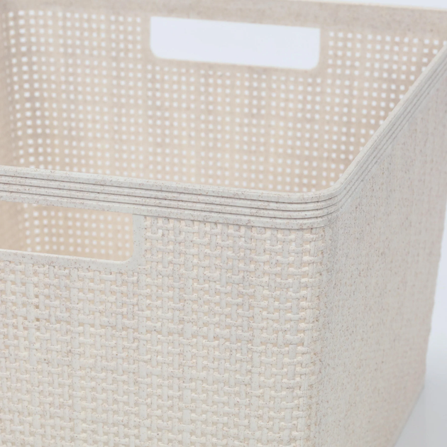 Koszyk do przechowywania Storage solutions plastikowy Beżowy 35 x 29.5 x 22 cm (8721037325752) - obraz 4