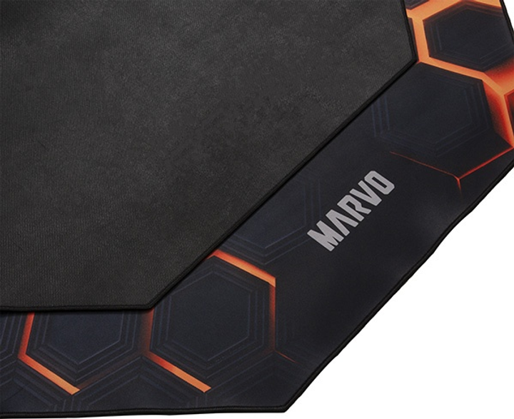 Килимок під ігрове крісло Marvo GM03 1100 x 1100 x 2 мм Black (6932391936092) - зображення 6