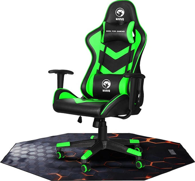 Килимок під ігрове крісло Marvo GM03 1100 x 1100 x 2 мм Black (6932391936092) - зображення 8