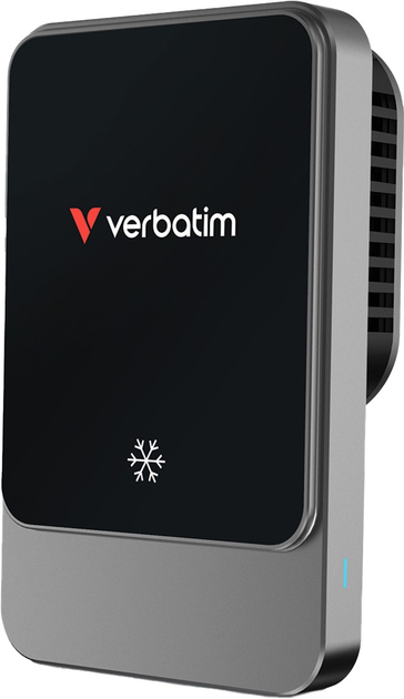 Бездротовий зарядний пристрій Verbatim Qi Charge 'n' Drive «Ice Cooling» CND-03 з RGB підсвіткою (POWVR-55/G) - зображення 1