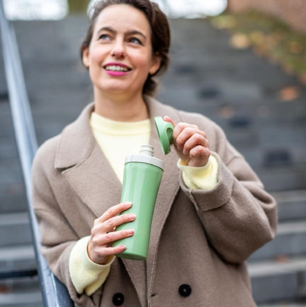 Пляшка для води Koziol Oase Nature Leaf Green 425 мл (4002942560891) - зображення 3