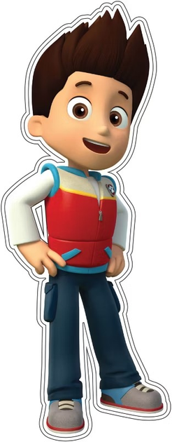 Naklejka Nickelodeon Paw Patrol Ryder do dekoracji pokoju (5901885736648) - obraz 1