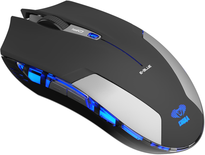 Mysz E-Blue Cobra Jr. Black (EMS609BKAA) - obraz 3